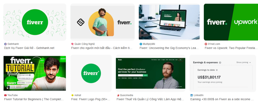 làm thêm tại fiverr