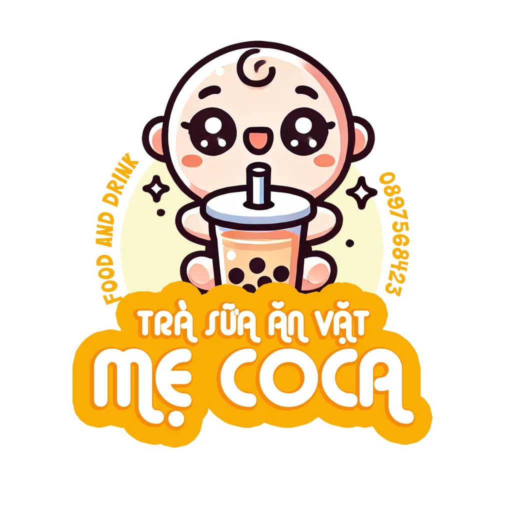 Logo trà sữa ăn vặt